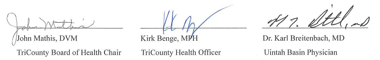 Vaccination Rate Letter Signatures